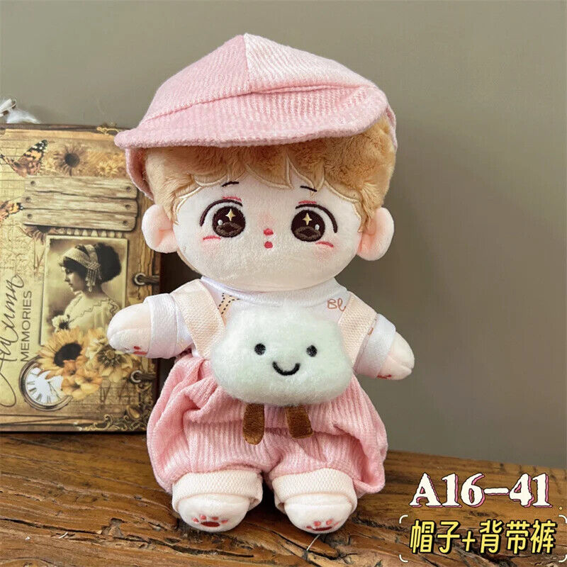 Puppenkleider für 20 cm Baumwoll-Idolpuppen – Prinzessinnenkleid und Overalls