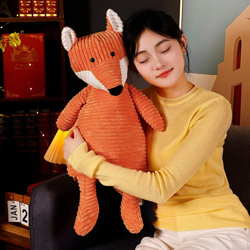 HABO 35/45/65 cm Fuchs Kuscheltier Riesig Stofftier Kinder Geschenk Orange