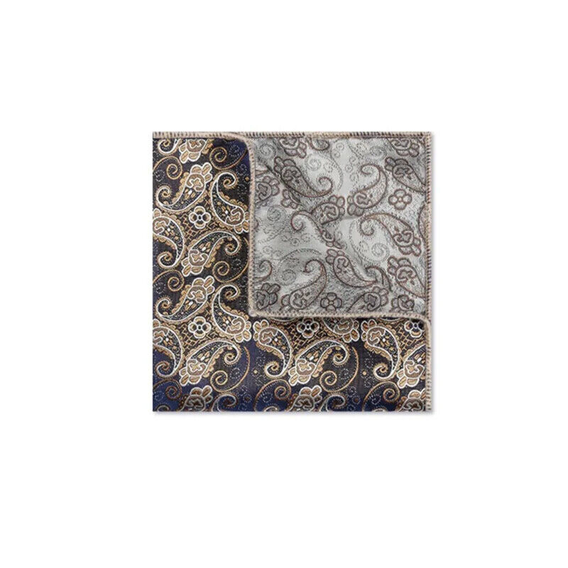 HABO Vintage Paisley Männer Taschentuch mit Blumen-Druck für Anzug & Brusttasche