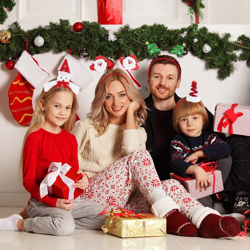 Weihnachten Stirnband Dekoration Weihnachtsmann Lustig Elch Xmax Baum Haarschmuc