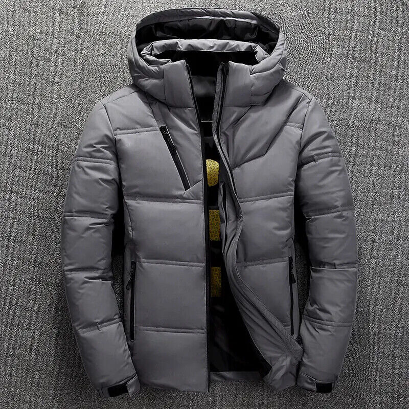 HABO Winterjacke Parka Mantel Männer dick Mit Kapuze Daunen Jacke Casual
