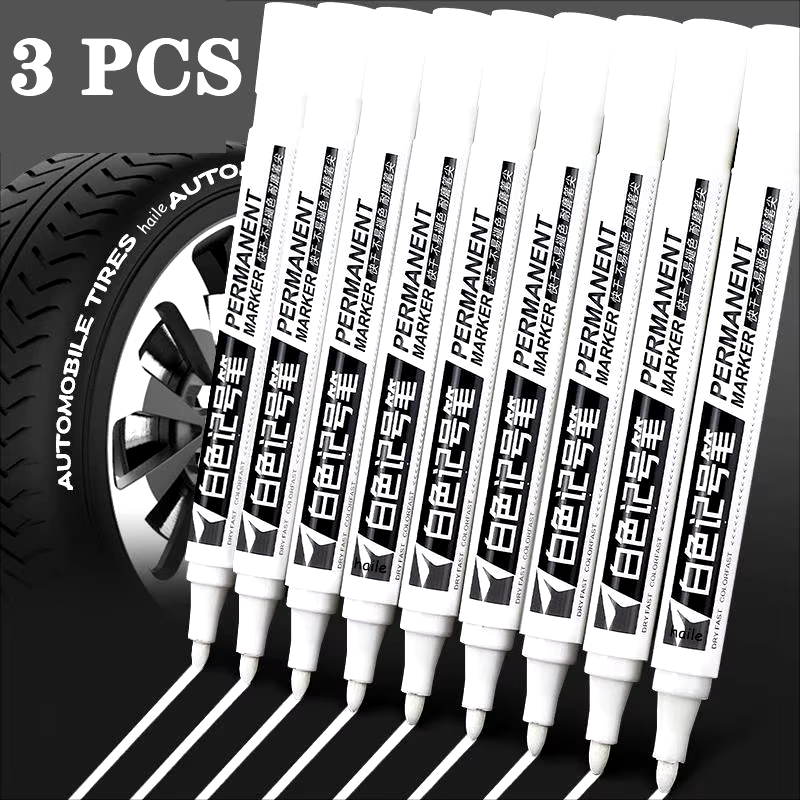 HABO Weiße Markierungsstifte Set – 2,0 mm, Ölig, Wasserdicht, Gelstifte