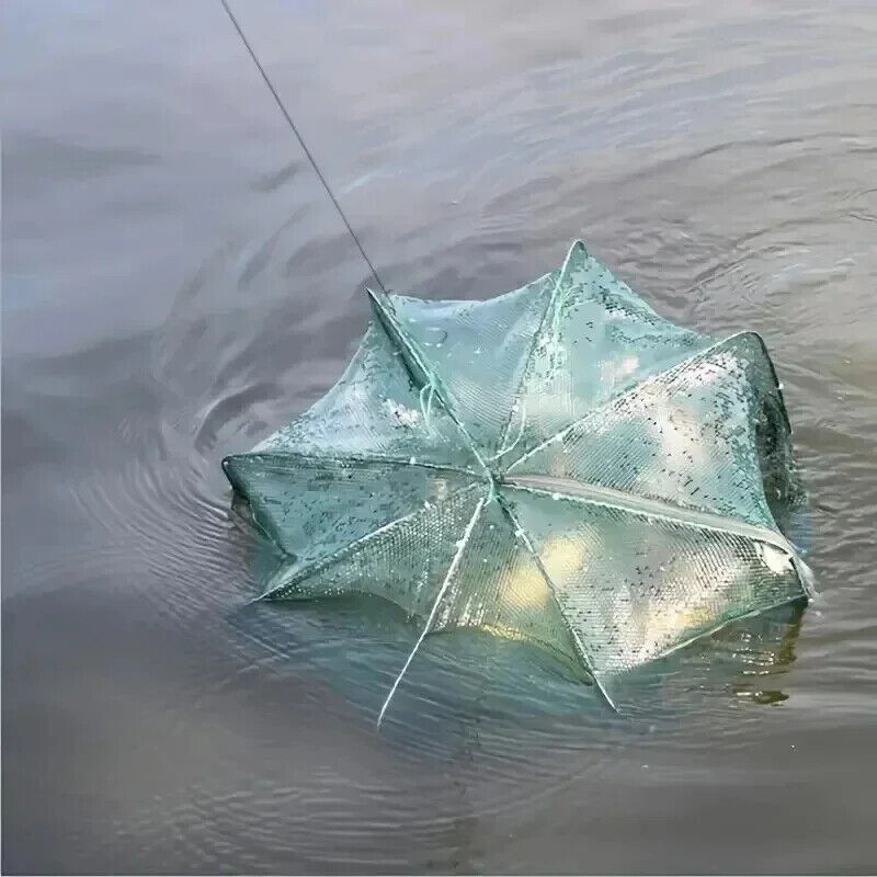 HABO Faltbares Fischernetz - Multifunktionale Fangfalle für Krebse und Fische
