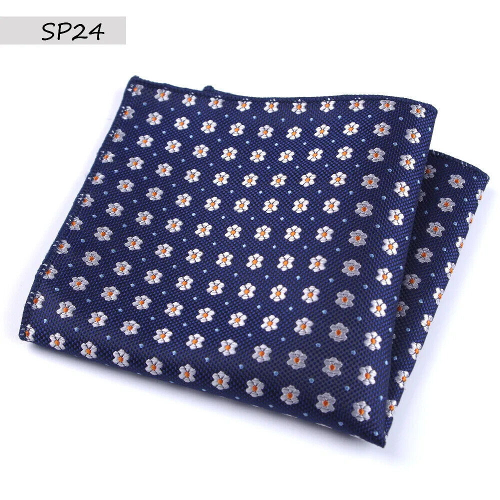 HABO Vintage Paisley Männer Taschentuch mit Blumen-Druck für Anzug & Brusttasche