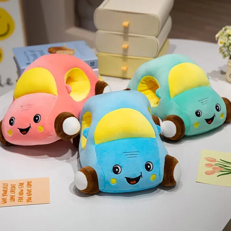 HABO Auto Plüschtier KInder Schlaf Kissen Mit Loch Cartoon Jungen Spielzeug Bunt