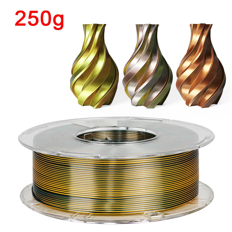 3D Drucker Filament PLA 1,75 Mm dreifarbig Filament Kunststoffmaterial Glänzend