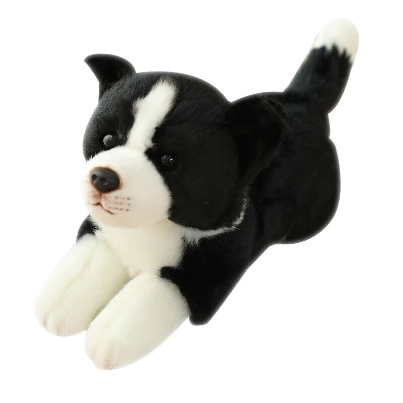Border Collie Plüschhund - Realistische Wohndeko