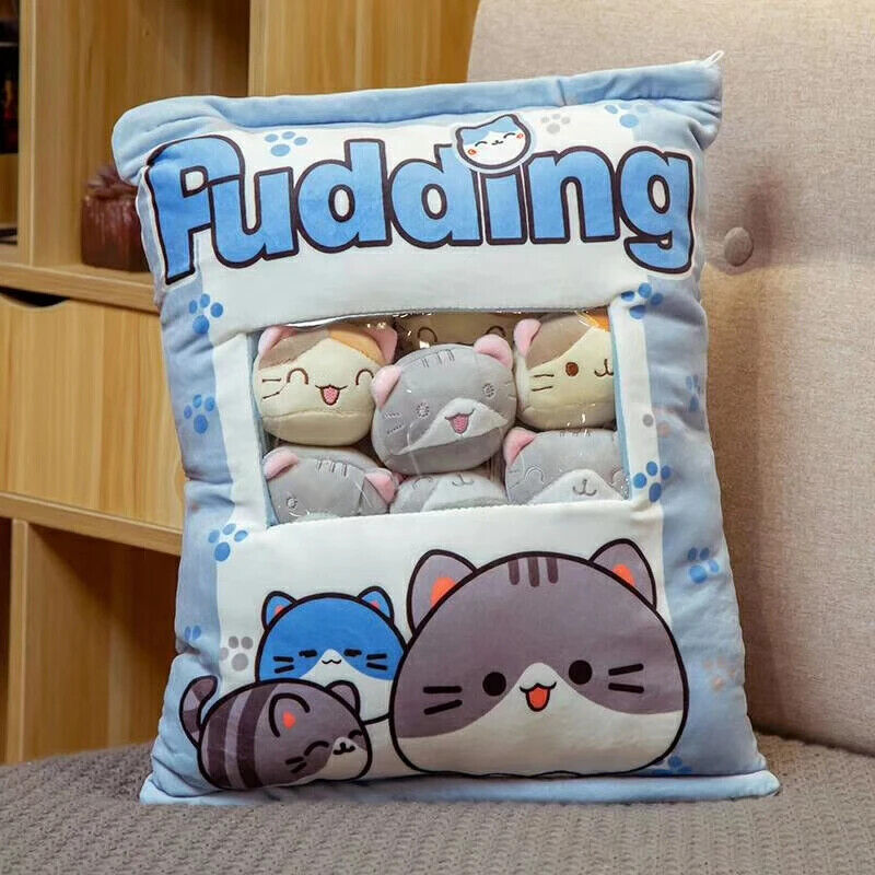 Plüsch-Snacktasche – Süße Mini-Puppen & Kissen im Frucht- und Tierdesign
