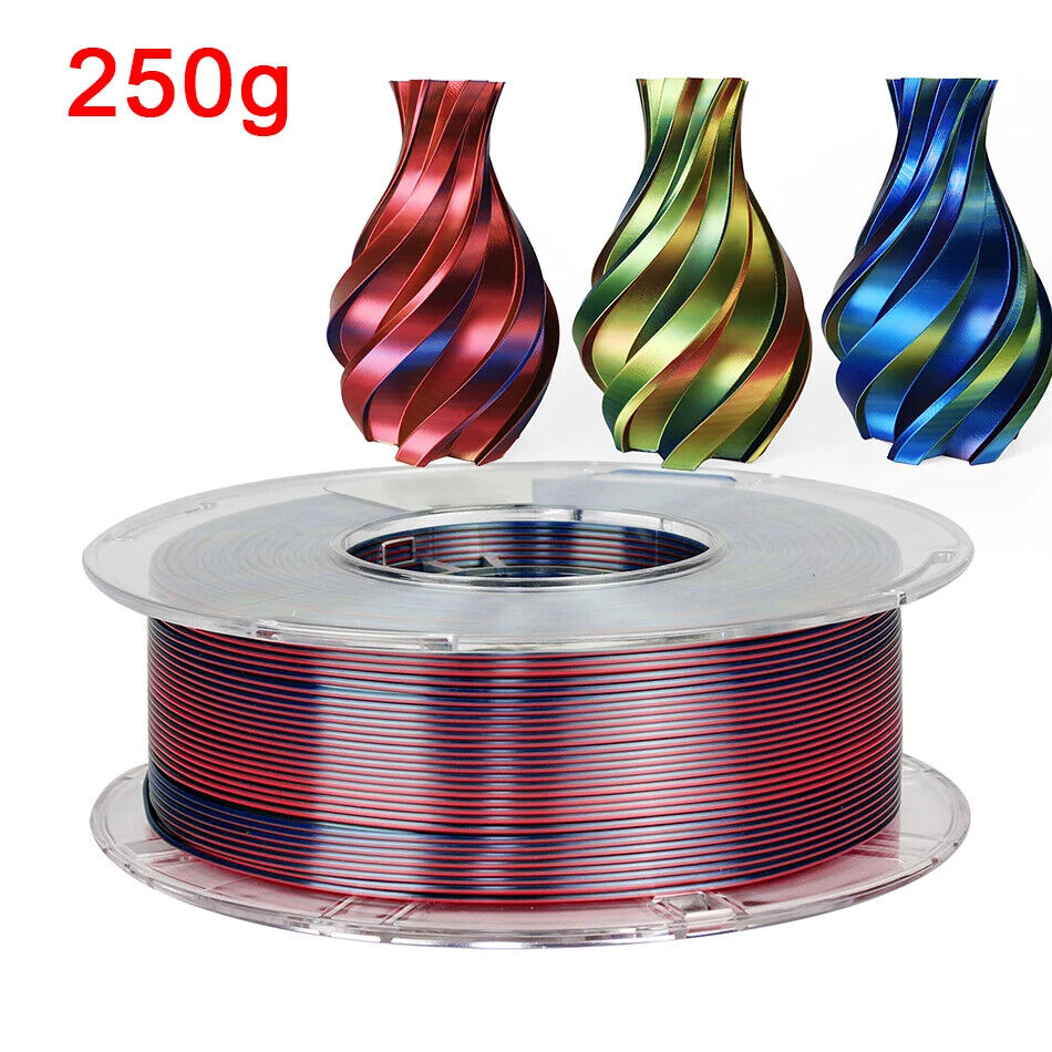 3D Drucker Filament PLA 1,75 Mm dreifarbig Filament Kunststoffmaterial Glänzend