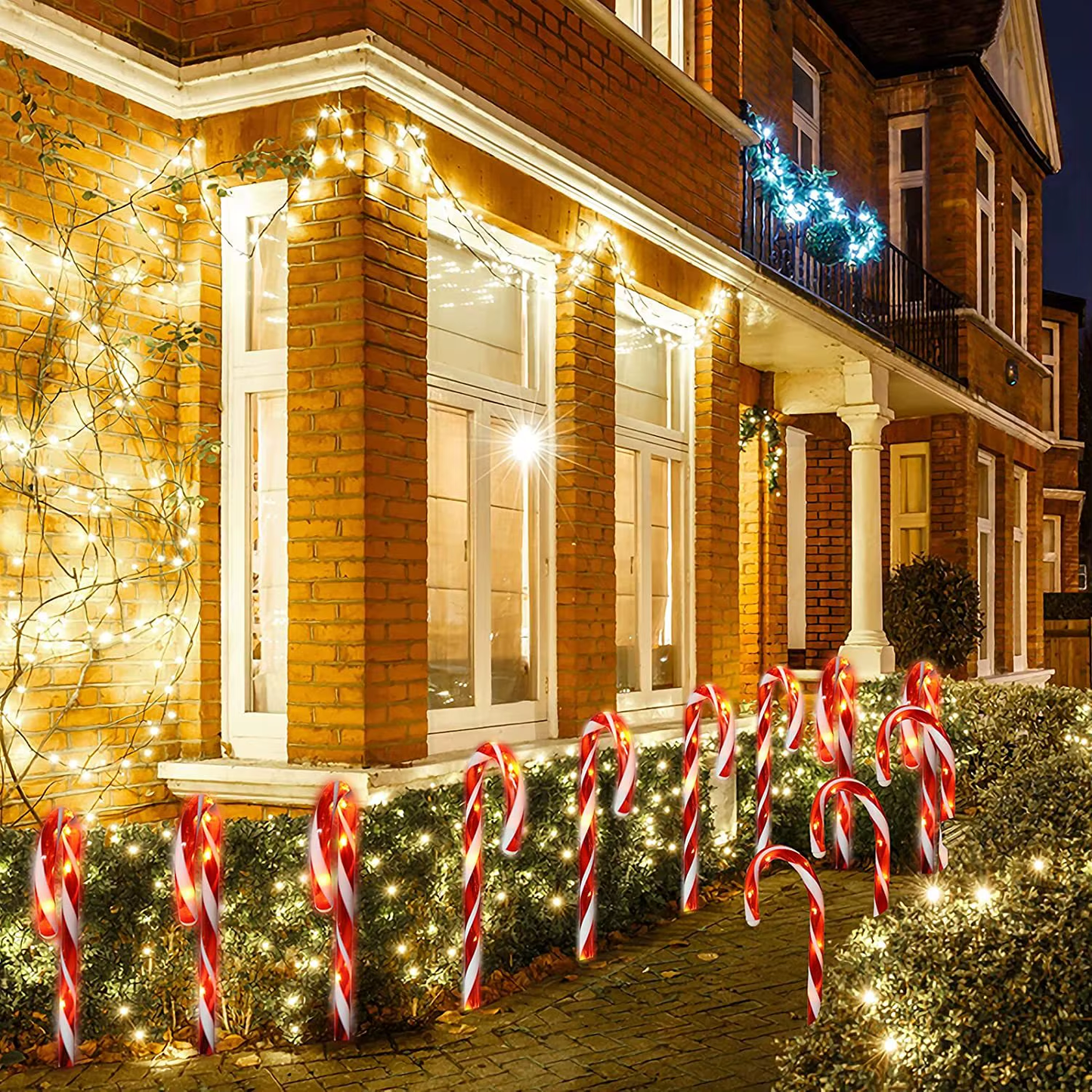Weihnachtslichter Zuckerstangen Outdoor Zuckerstangen Beleuchtung Weihnachten