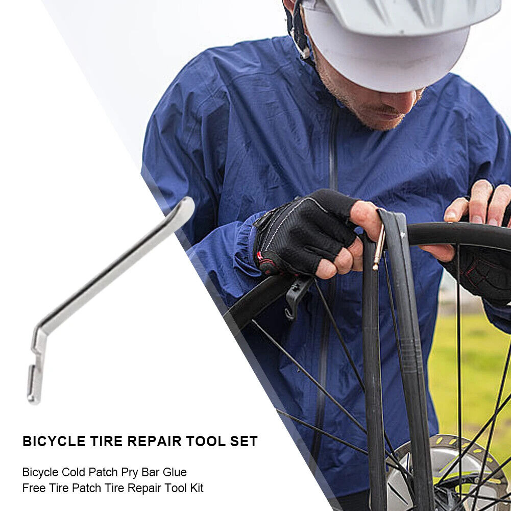 HABO Fahrrad Reifen Schlauch Reparatur– Gummi Patch, Kleber für Flache Reifen