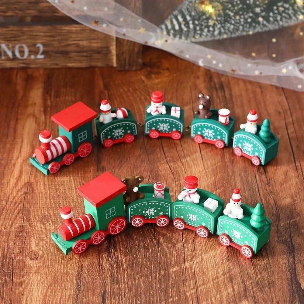 HABO Weihnachtszug /Adventszug Weihnachten Geschenk Kinder Dekoration Rot Grün