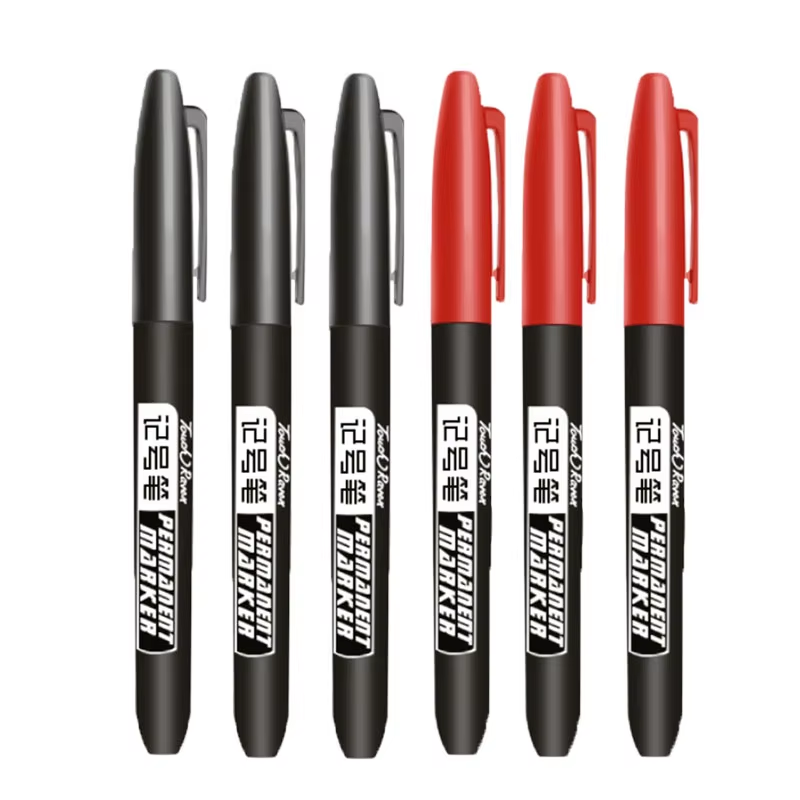 HABO 6-teiliger Permanentmarker Set für Zeichnungen Wasserdichte Tinte