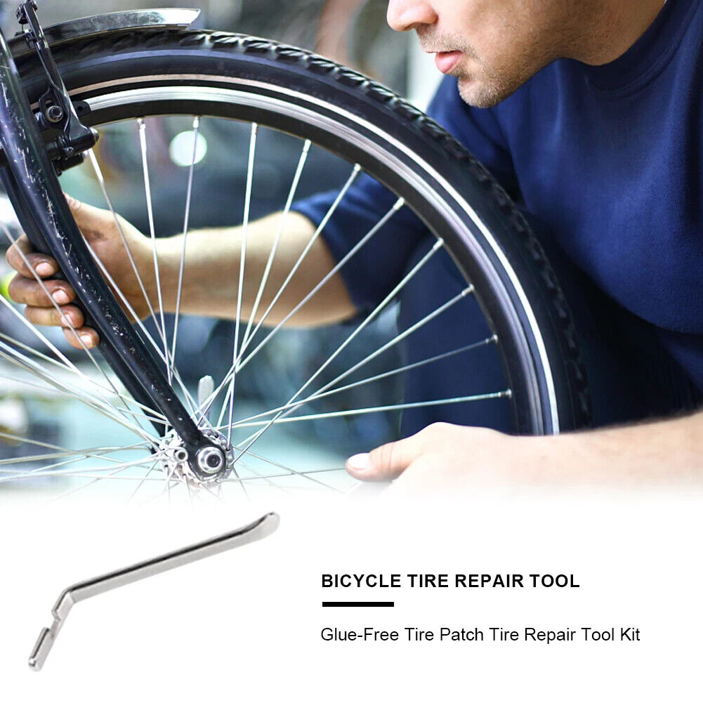 HABO Fahrrad Reifen Schlauch Reparatur– Gummi Patch, Kleber für Flache Reifen