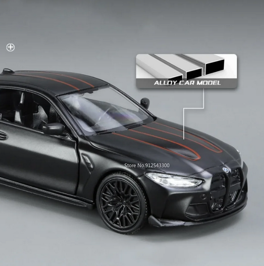BMW M4 CSL 1:36 Modell Spielzeug Sammler Metall Auto Kinder Weiß Grau Rot