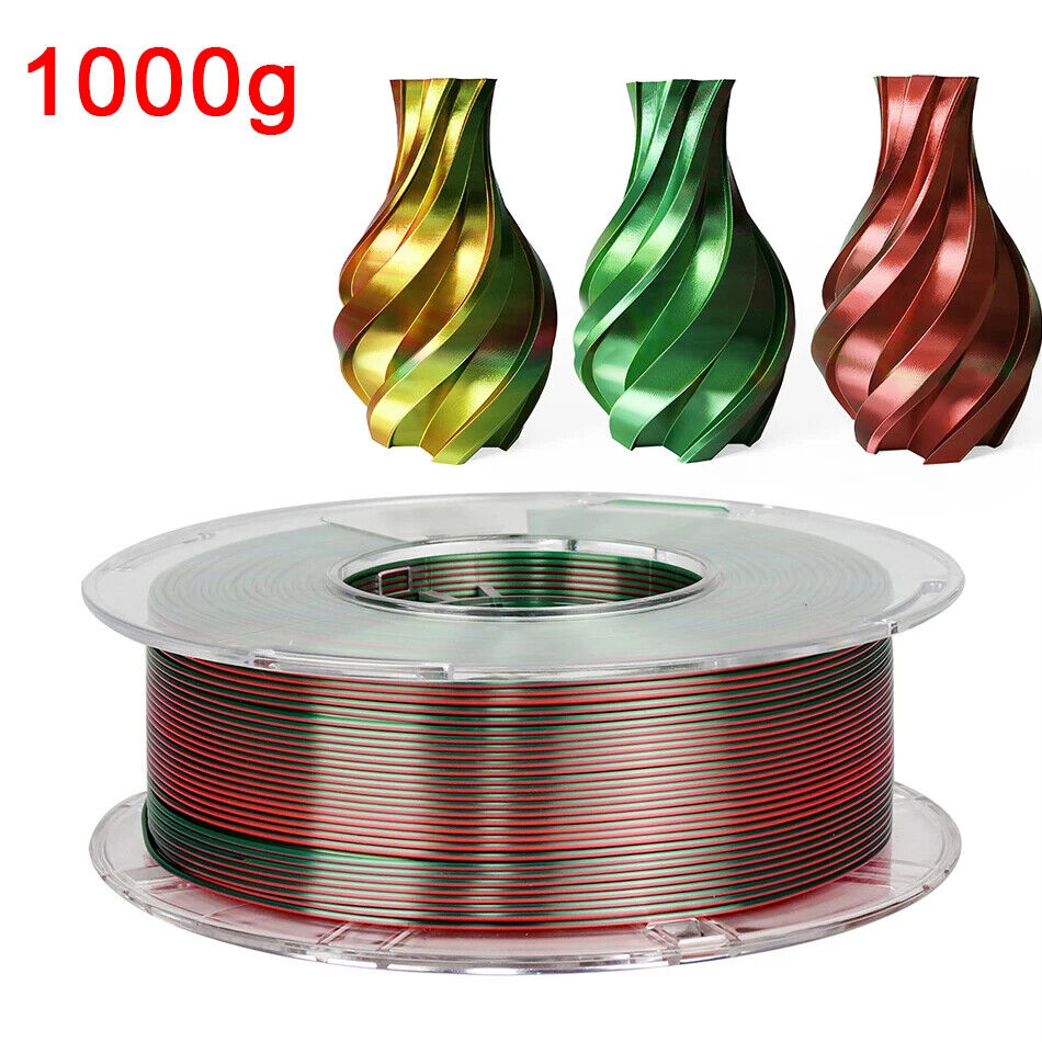 3D Drucker Filament PLA 1,75 Mm dreifarbig Filament Kunststoffmaterial Glänzend