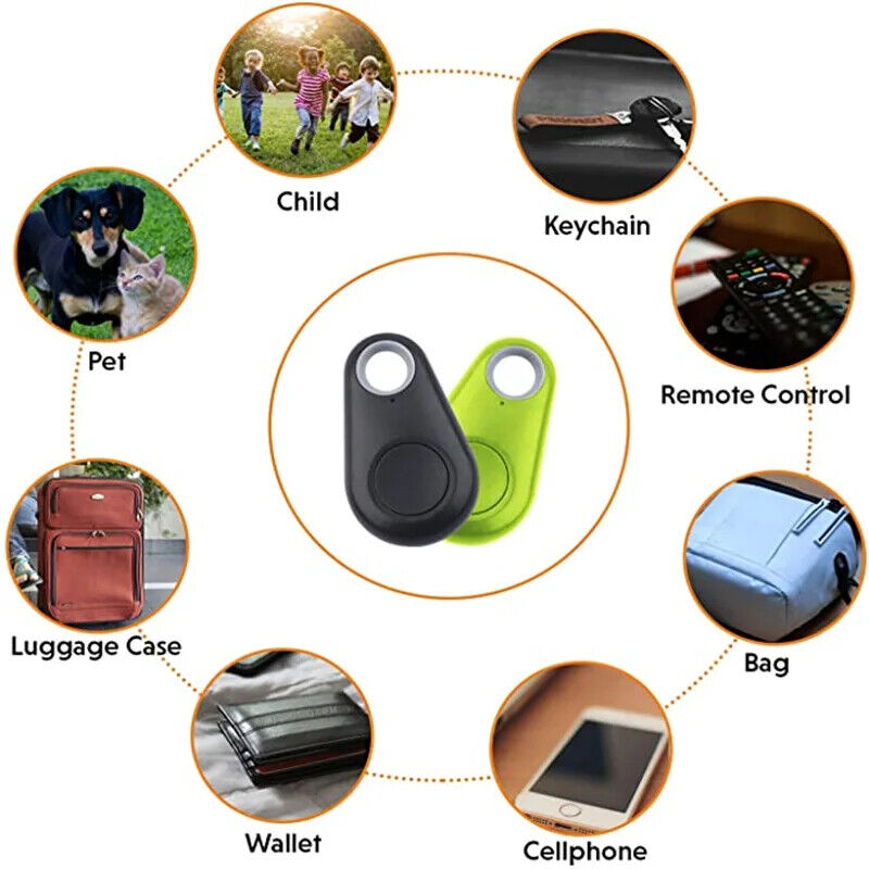 GPS Tracker für Haustiere Mini Bluetooth Anhänger Locator für Auto Kind Haustier