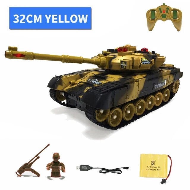 Ferngesteuerter Panzer Krieg Turm Drehbar Spielzeug Kinder Jungen Fernbedienung