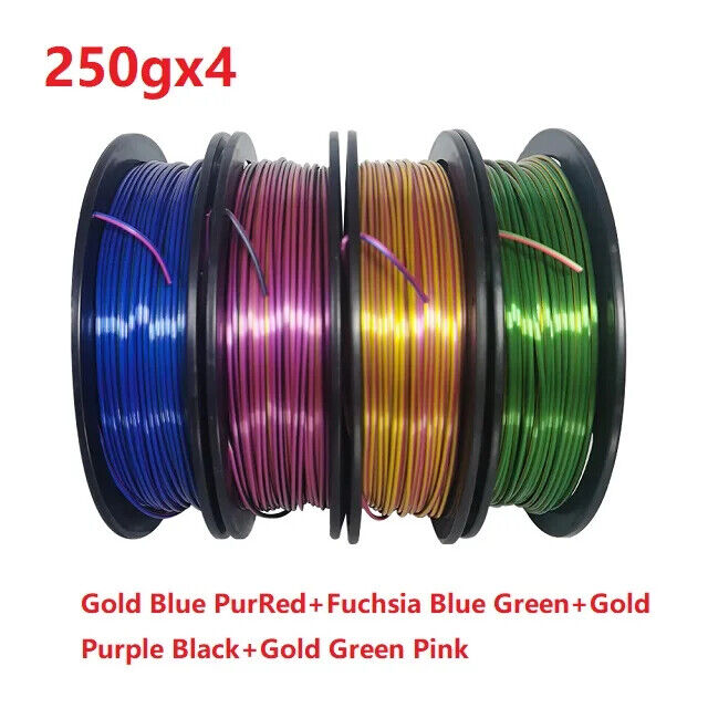 3D Drucker Filament PLA 1,75 Mm dreifarbig Filament Kunststoffmaterial Glänzend