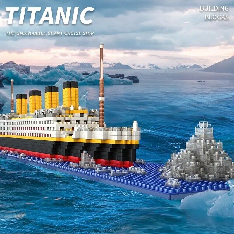 HABO Titanic Schiff 1860 Teile Bausteine Spielzeug Kinder Bricks