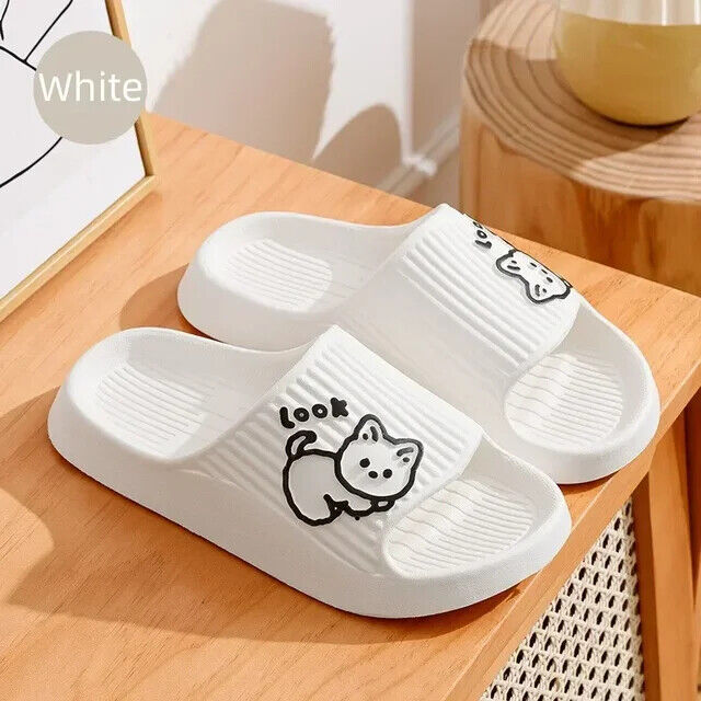 HABO Katze Hausschuhe Damen Badeschuhe Süß Strand Flip Flop Koreanisch Latschen