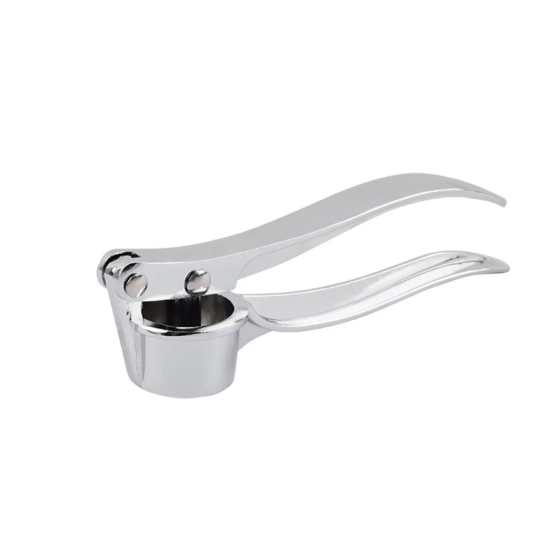 HABO Edelstahl Knoblauchstampfer –Silbrig Manuelle Ingwer- und Knoblauchextruder