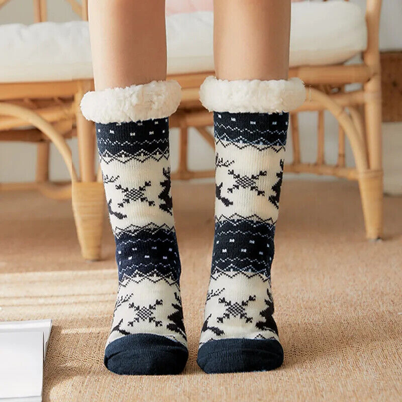 HABO Dicke Wollsocken Weihnachts Socken Geschenk warm Winter Weihnachten Socken