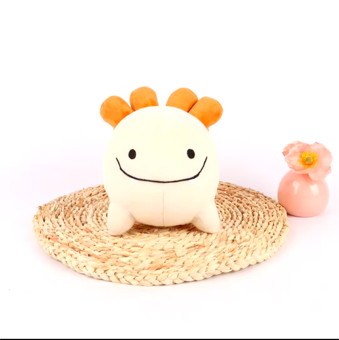 axolotl plüschiter kleines axolotl kuscheltier süß mit lächeln für Kinder