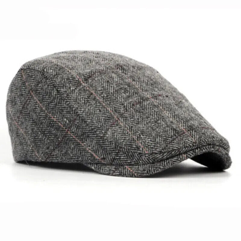 Schiebermütze Retro Peaky Blinders Britisch Baskenmütze Schwarz Grau Braun