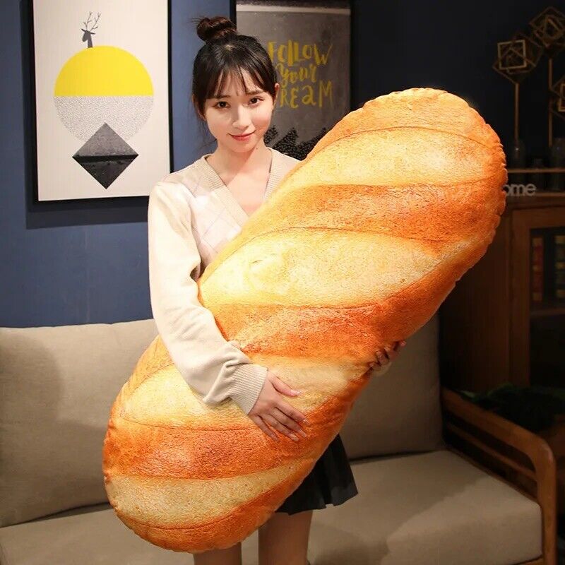 Baguette Plüschtier 70cm Riesig Groß Stofftier Französisch Geschenk Realistisch