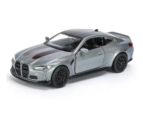 BMW M4 CSL 1:36 Modell Spielzeug Sammler Metall Auto Kinder Weiß Grau Rot