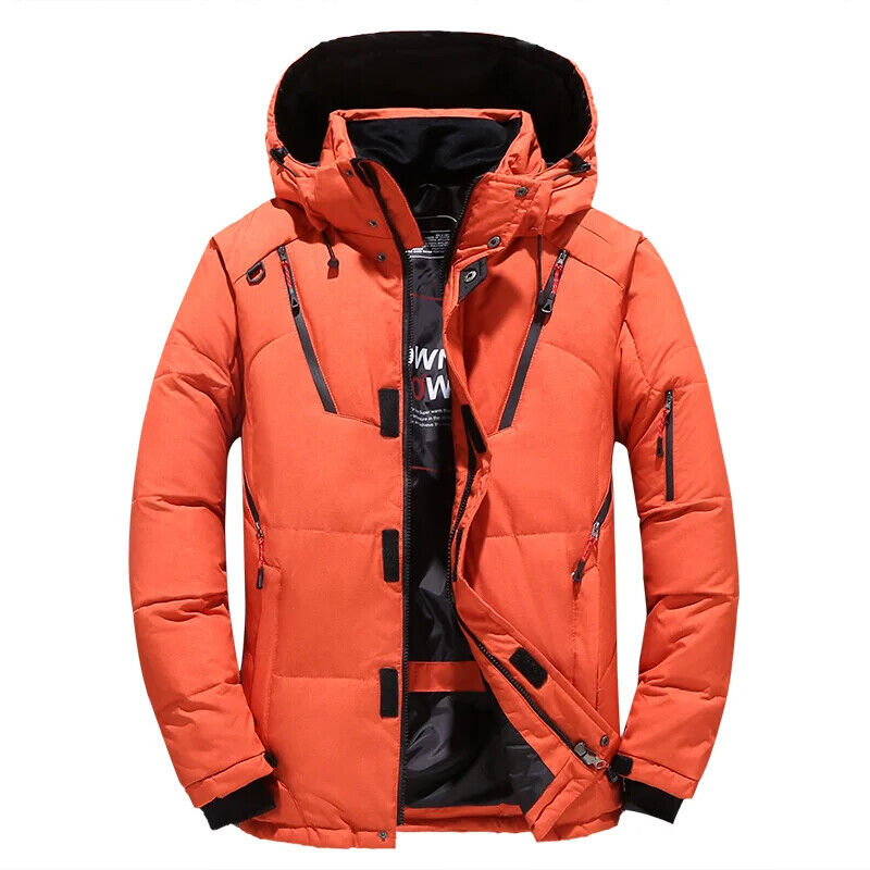 HABO Winterjacke Parka Mantel Männer dick Mit Kapuze Daunen Jacke Casual