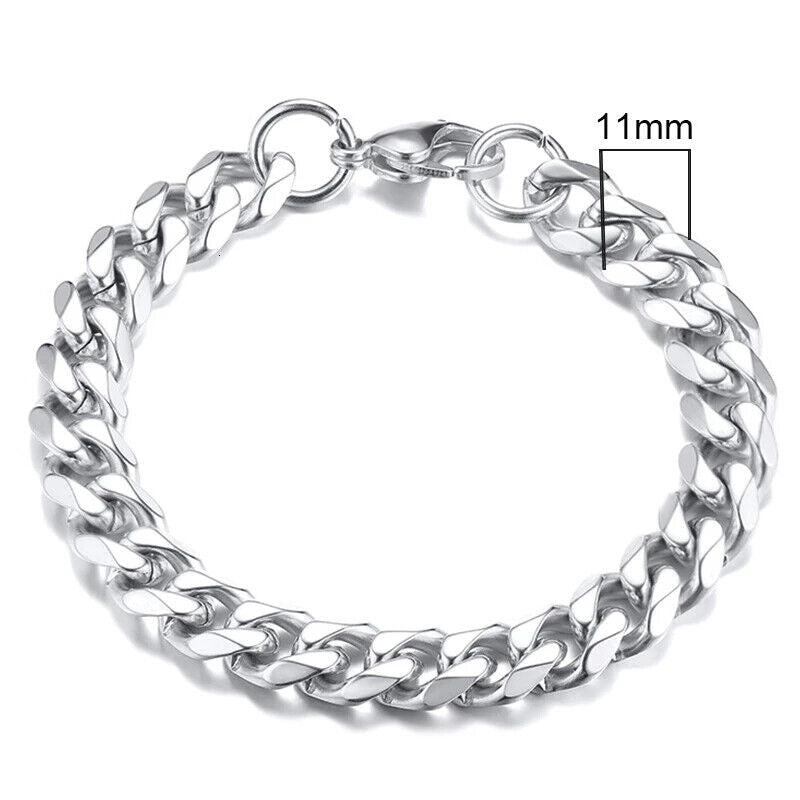 HABO 3–11 Mm Gold / Silber Armband Herren Casual Dick Kette Edelstahl Geschenk