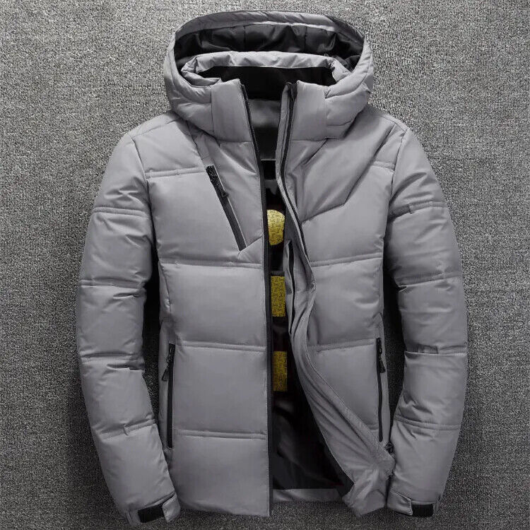 HABO Winterjacke Parka Mantel Männer dick Mit Kapuze Daunen Jacke Casual
