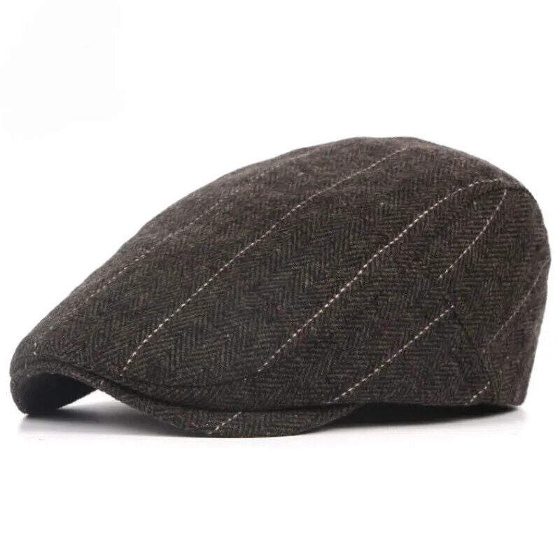 Schiebermütze Retro Peaky Blinders Britisch Baskenmütze Schwarz Grau Braun