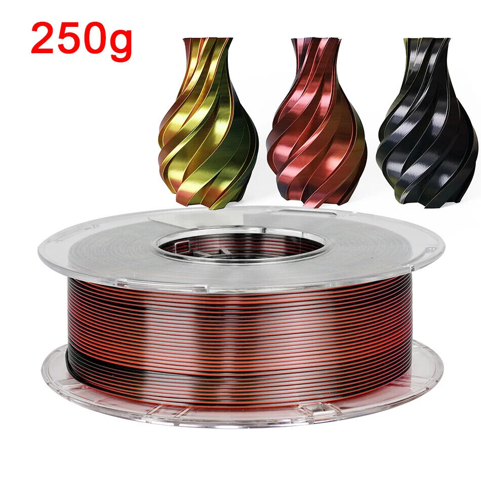 3D Drucker Filament PLA 1,75 Mm dreifarbig Filament Kunststoffmaterial Glänzend