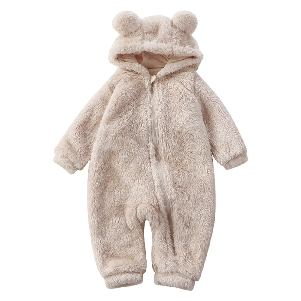 Baby Ganzkörperanzug Winter niedlicher Bären Schlafanzug Kleinkind Strampler