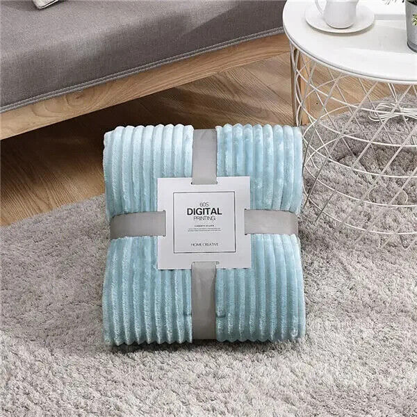 HABO Decke Warm Bettdecke Flauschig Kuscheldecke Flanell Rosa Blau Weich Winter