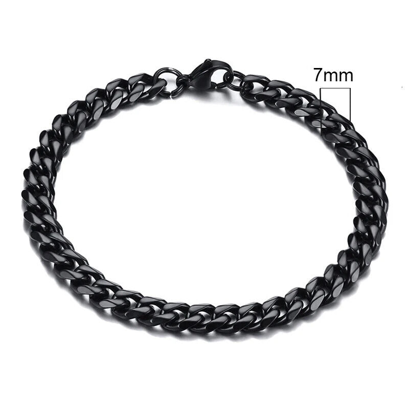 HABO 3–11 Mm Gold / Silber Armband Herren Casual Dick Kette Edelstahl Geschenk