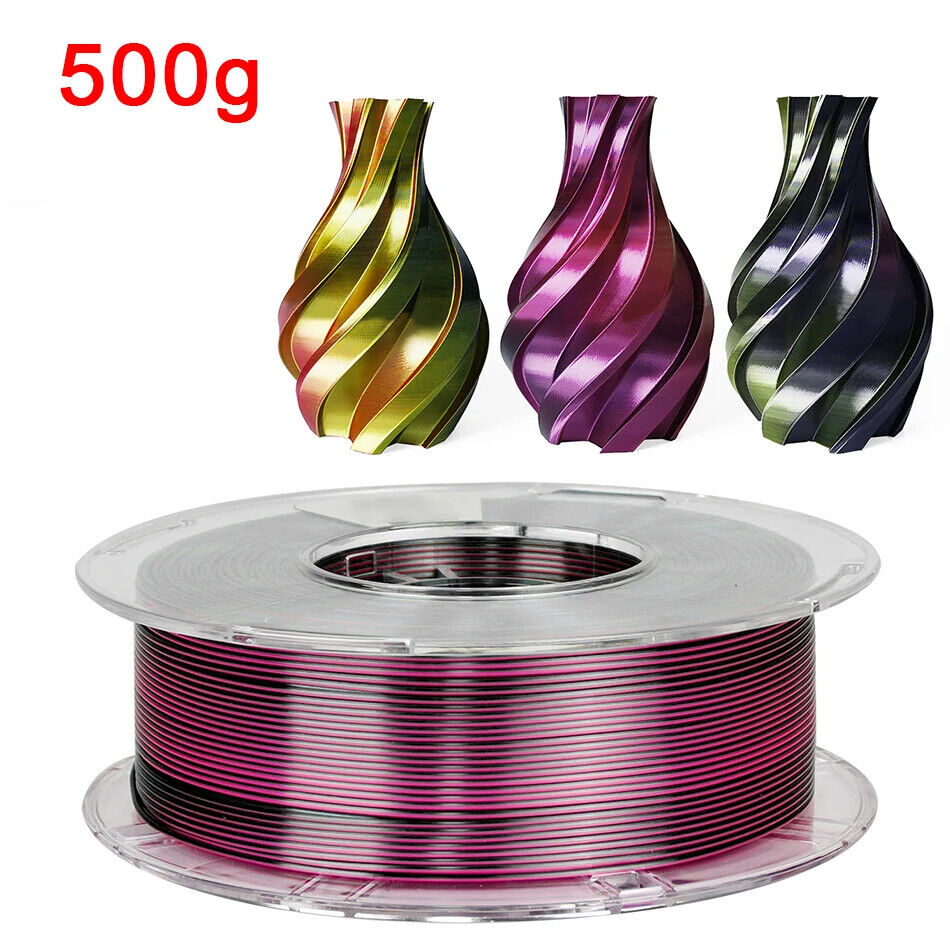 3D Drucker Filament PLA 1,75 Mm dreifarbig Filament Kunststoffmaterial Glänzend