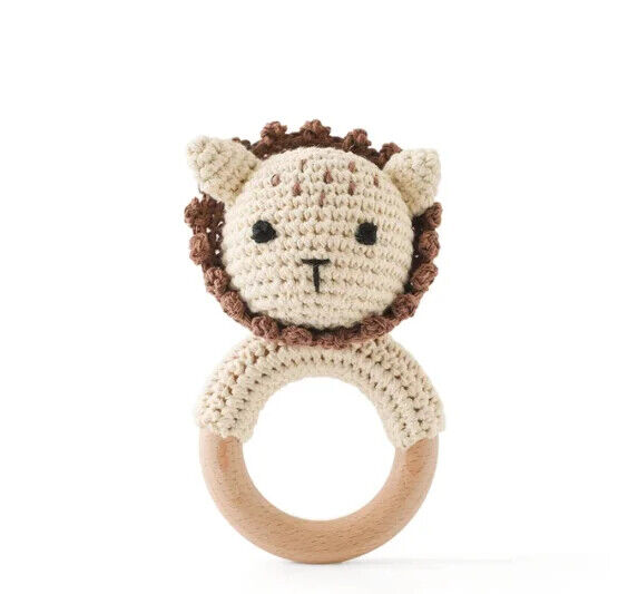 HABO Baby Häkel Tier Rassel Mit Ring Bär Teddy Hase Hund Spielzeug Kleinkind