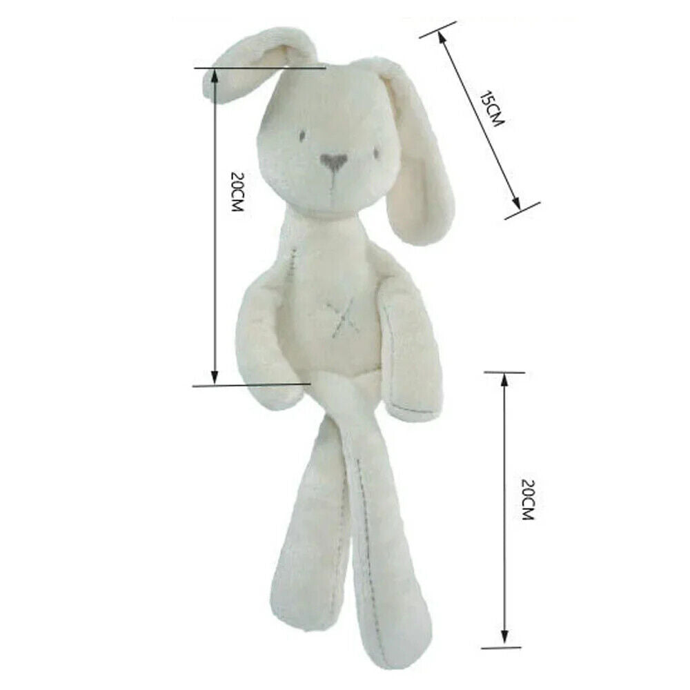 Kaninchen kuscheltier Plüschtier hase weiß Pink für Kinder zum Schlafen 42cm