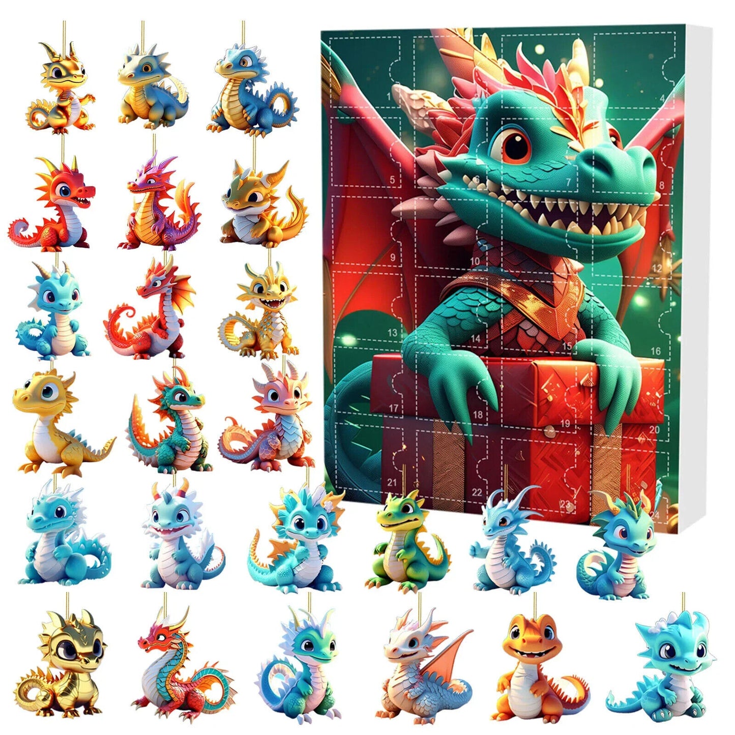 Adventskalender Kinder Drachen Geschenk Süß Drachenbabys Jungs Mädchen