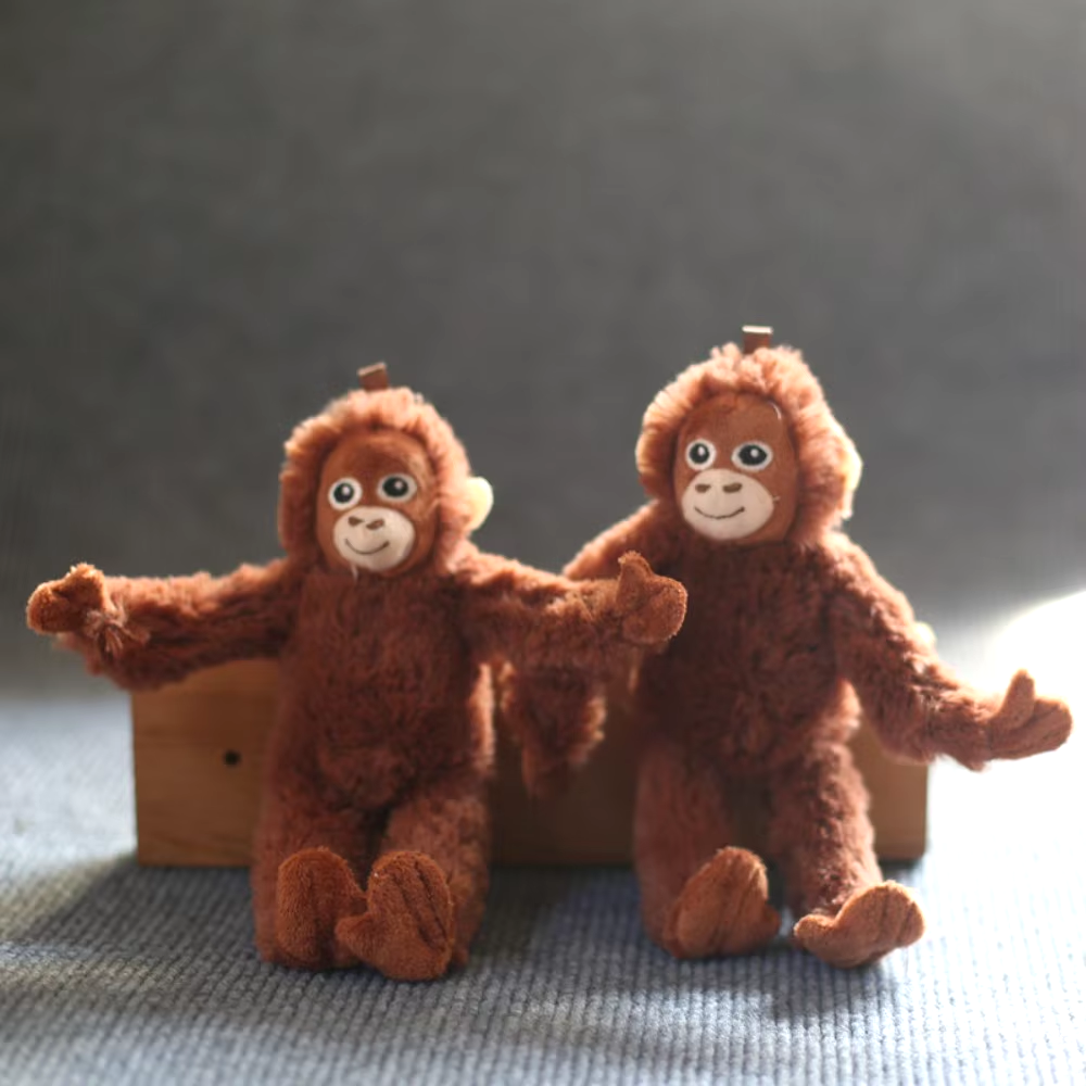 20Cm Gorilla Anhänger Plüsch Affe Orang-Utan Schlüssel Kuscheltier Geschenk