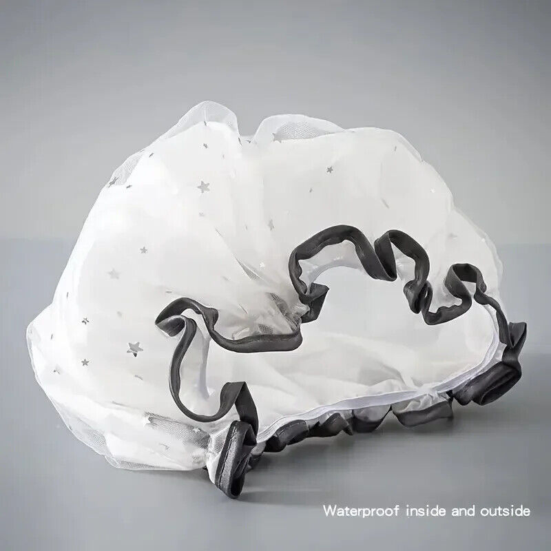 HABO Duschhaube Mit Sternen Niedlich Wasserdicht Doppelwandig Frauen Bad Dusche