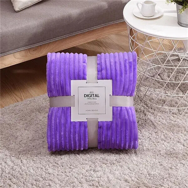 HABO Decke Warm Bettdecke Flauschig Kuscheldecke Flanell Rosa Blau Weich Winter