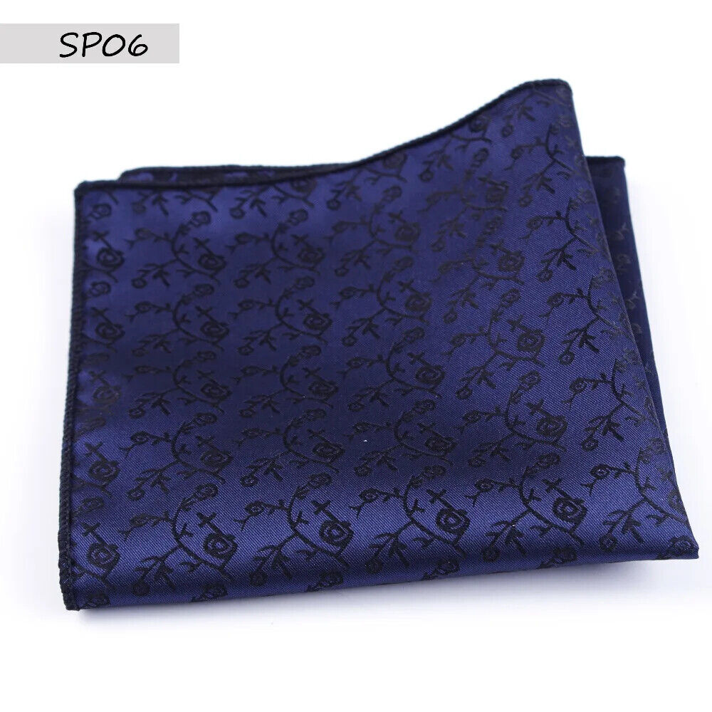 HABO Vintage Paisley Männer Taschentuch mit Blumen-Druck für Anzug & Brusttasche
