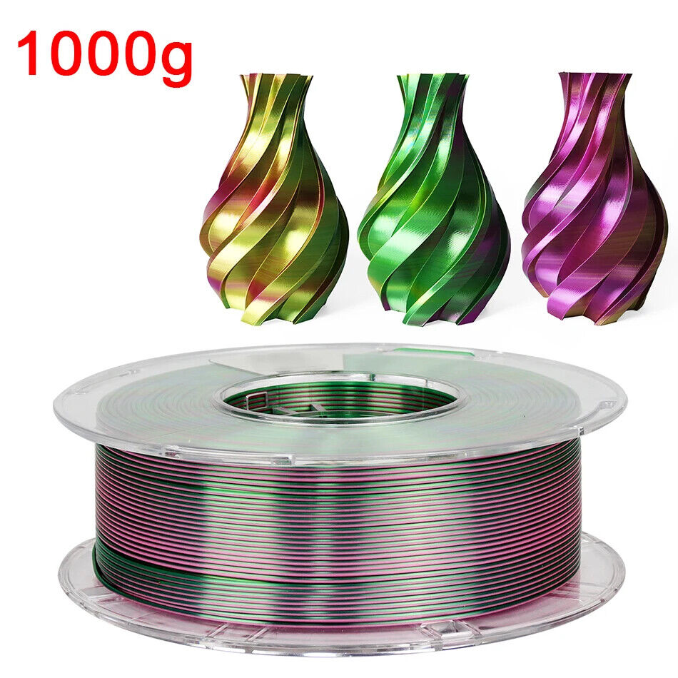 3D Drucker Filament PLA 1,75 Mm dreifarbig Filament Kunststoffmaterial Glänzend