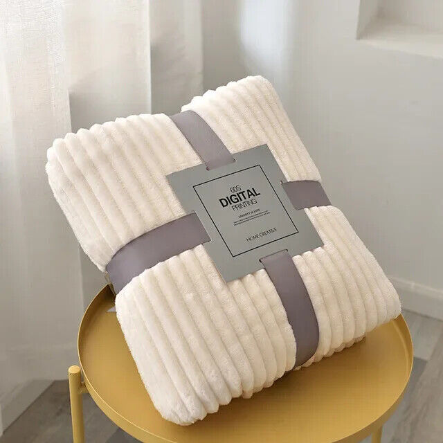 HABO Decke Warm Bettdecke Flauschig Kuscheldecke Flanell Rosa Blau Weich Winter