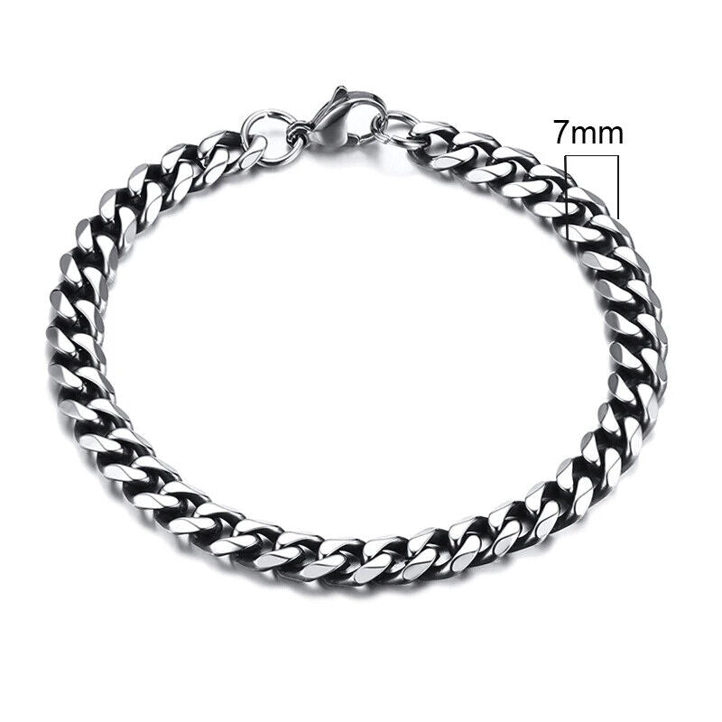 HABO 3–11 Mm Gold / Silber Armband Herren Casual Dick Kette Edelstahl Geschenk
